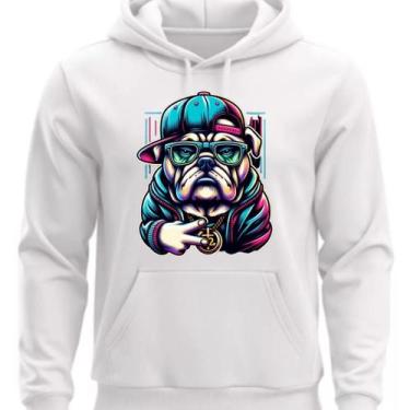 Imagem de Moletom Canguru Personalizdo Dog Style Com Capoz - Hs, Branco, GG