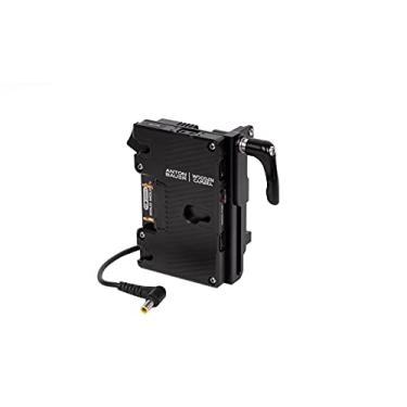 Imagem de Wooden Camera Battery Slide Pro, compatível com Sony FX6, placa de bateria ajustável, 3 D-Tap digitais, suporta bateria de montagem dourada