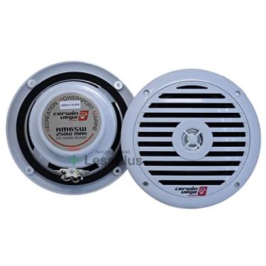 Imagem de Cerwin Vega XED Conjunto de alto-falantes coaxiais bidirecionais de 16,5 cm de grau marítimo – 30W, branco, resistente a UV e sal, ímã de ferrite de alta potência, ABS sólido, à prova d'água para
