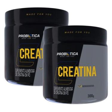 Imagem de Combo 2 Creatinas Pura Monohidratada Pote 300g - Probiótica