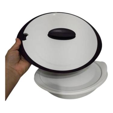Imagem de Tupperware Tigela Thermo 1,5l Beringela e Branca