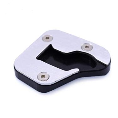 Imagem de Acc-Creativity Suporte de pé de motocicleta com ampliador lateral para placa de extensão compatível com SUZUKI HAYABUSA GSX1300R 2008-2019 (prata)