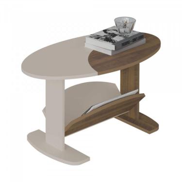 Imagem de Mesa De Centro Oval Isis Artely Pinho/off White