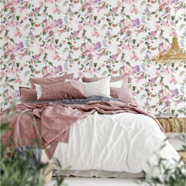Imagem de Papel De Parede Sheilas Floral Rosa 47456