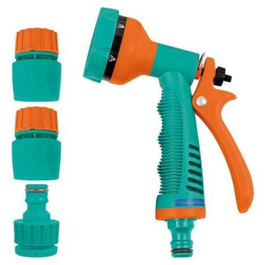 Imagem de Kit Irrigação Hidropistola + Adaptadores Tramontina Verde