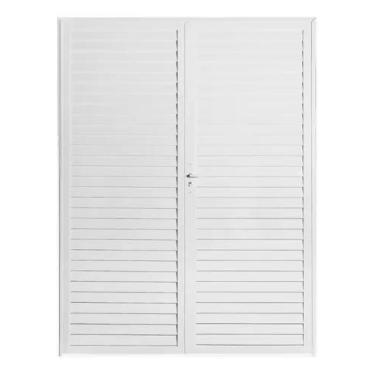 Imagem de Porta Palheta Dupla 2.10x1.50 C/fechadura Linha 25 - Jr esquadrias pre