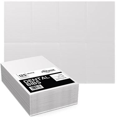 Imagem de Pruvade Babadores Odontológicos Descartáveis Para Adultos, Dentistas, Alimentação E Tatuagem, 33 X 45 Cm, 3 Camadas, À Prova D'Água, Piercings, Mesa De Tatuagem Higiene Do Paciente (125, Branco)