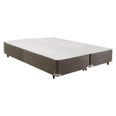 Imagem de Cama Box Base King Velvet Gray (193x203x20 (2 uni 96X203)) - Herval