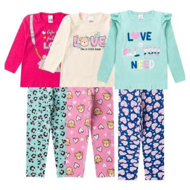 Imagem de Kit 6 Peças Conjunto Meia Estação Infantil Menina Inverno - Aymee, Col