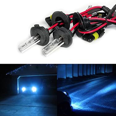 Imagem de Troniz Lâmpada de substituição H7 Xenon HID AC 35W super brilhante farol lâmpada de substituição, 10.000K azul profundo, pacote com 2