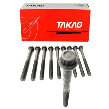 Imagem de Parafuso De Cabeçote (Jg) Swr 2.7 16V 2004 A 2011 / Hilux 2.7 16V 2004 A 2011 / Swr 2.7 16V 2012 A 2020 / Hilux 2.7 16V 2012 A 2020 - Takao Pcto27