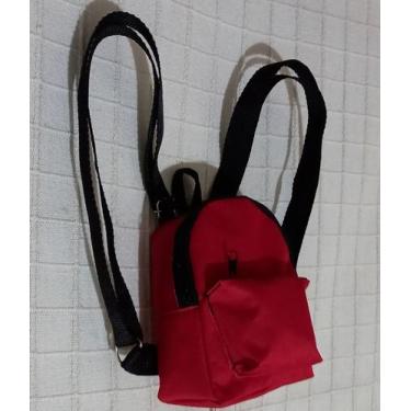 Imagem de Mini Mochila moda casual - Bolsa Fashion Cr , Vermelho