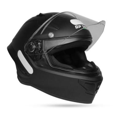 Imagem de Capacete Preto Fosco Gp Tech Pilot Mono, 60
