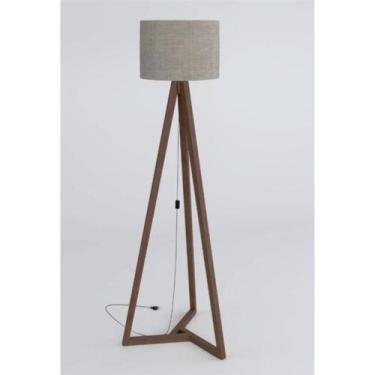 Imagem de Luminaria Piso 1.6 tripe integra Finger Abajur Cúpula Off White - Ofer