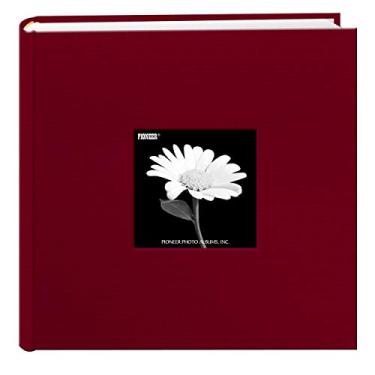 Imagem de Álbum de fotos, Capa de moldura de tecido, 200 bolsos, comporta fotos de 10 x 15 cm, Champion Burgundy