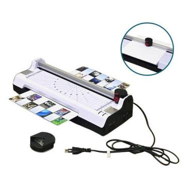 Imagem de Plastificadora Laminadora 5 Em 1 Refiladora A4 A5 A6 Com Cortes Import