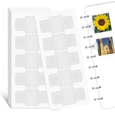 Imagem de 500 peças de adesivos transparentes e resistentes, adesivos de reforço de orifícios, não trocam página perfurada para fichário de folhas soltas, enchimento de refil para scrapbooking faça você mesmo