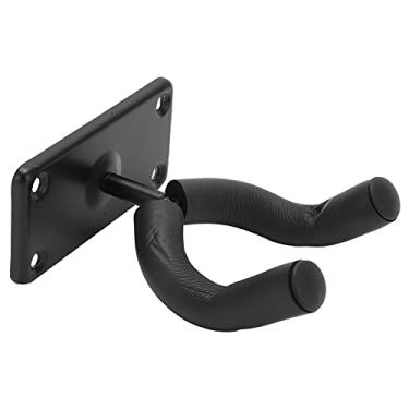 Imagem de Mbeysaq Suporte de parede de gancho de guitarra para ukulele Erhu de violino com bolsa de palhetas e suprimentos de guitarra estilo retrô clássico