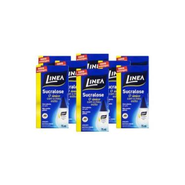 Imagem de Kit c/ 8 Adoçante Líquido Linea Sucralose s/ Gluten 75ml