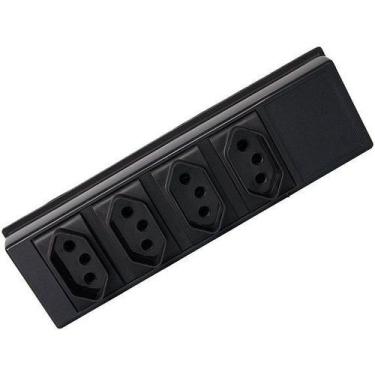 Imagem de Régua de Tomada Tomadas Chassi ABS 4T 03M - TRASNCOLOR - Transcolor