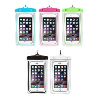 Imagem de Kit 2 Unid Capa Case Bolsa Prova D'Água Impermeável para Celular com Alça Universal Até 6.5 Polegadas