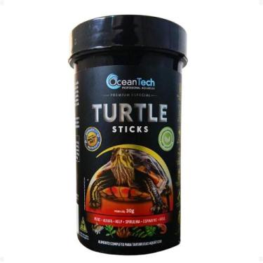 Imagem de Ocean Tech Ração Turtle Sticks 30g Alimento Tartaruga Água