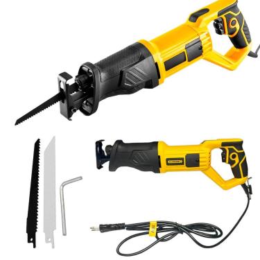 Imagem de Serra Sabre Elétrica 1100w com Cabo Giratório 90° E Lâminas 220V