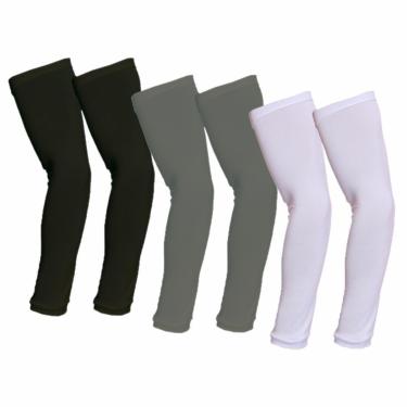 Imagem de Kit 3 Manguitos Mangas Proteção De Braço Térmico Malha Proteçao Uv-Unissex