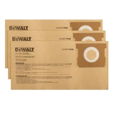 Imagem de DEWALT DXVA25-4040 Saco de pó adequado para aspirador de pó molhado/seco de 4 galões compatível com DXV04T