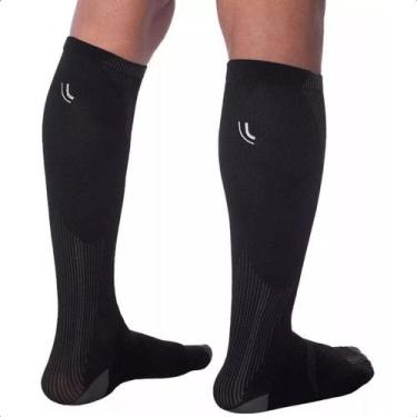 Imagem de Meia 3/4 de compressão - lupo, 37/40, Preto