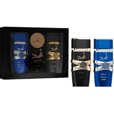 Imagem de Kit Perfume Lattafa Asad Asad Zanzibar Eau de Parfum Masculino 2x100ml