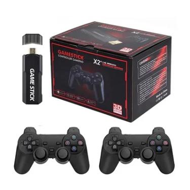 Imagem de Game Stick Retro X2, 64GB, 35000 Jogos + 2 Controles Sem Fio