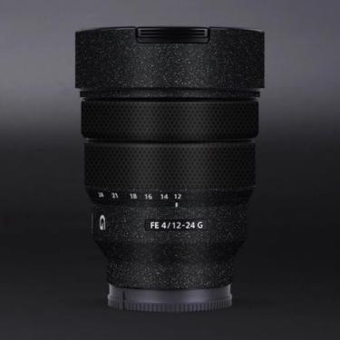Imagem de Adesivo de lente de câmera para Sony FE 12-24 mm F4 G Macro Coat Wraps Film Protective Vinyl Decal Skin 12-24 4 (preto estrelado)