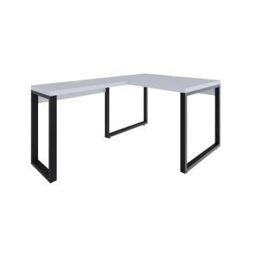 Imagem de Mesa Em L Operacional 120x160x75cm Yon Branco Branco