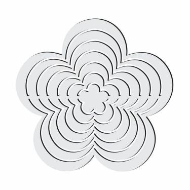 Imagem de Gabarito Flores Patchwork Fuxico Régua Molde Acrilico