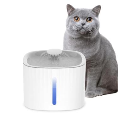 Imagem de Bebedouro Automático 3L Gatos Cães Fonte Silenciosa Com Filtro Triplo, Visor LED, USB, Luz Noturna e Fluxo 360°