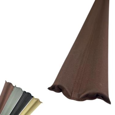 Imagem de Veda Porta Anti Poeira Insetos Protetor Porta Impermeável Preto Marrom Cinza Bege 80 cm (Marrom, 80 cm)