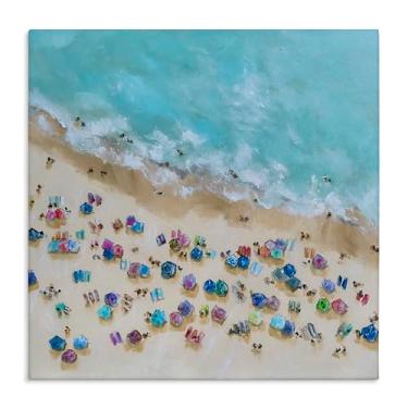 Imagem de Stupell Industries Design de arte de parede em tela de guarda-chuvas olho de pássaro por Emma Bell, 61 x 61 cm