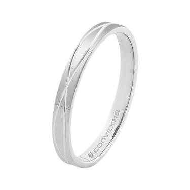 Imagem de Aliança de Namoro Slim Glow Liso 2.95mm - Convex, 32
