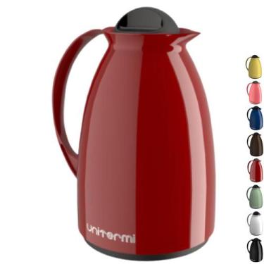 Imagem de Garrafa Térmica Florença 650ml Unitermi Água Chá Café, Vermelho, 650ml