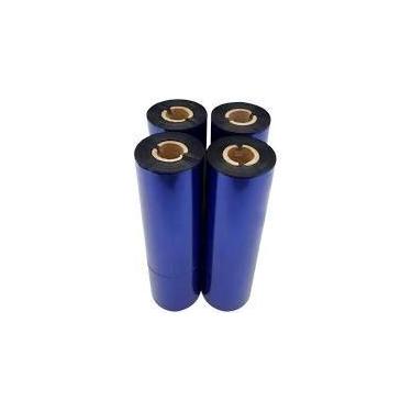 Imagem de 16 Rolos Ribbon Resina 110x74m R100 p/ Impressora Térmica Zebra ZD220 