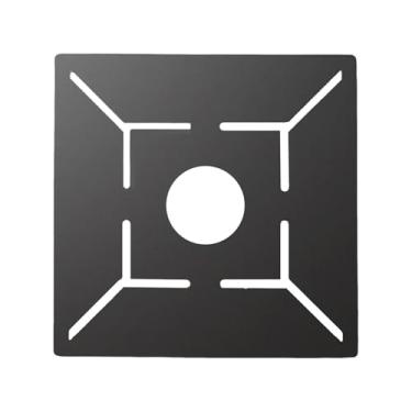 Imagem de Fenteer Régua de medição de ralo de piso, localizador de medição de ladrilhos, medidor de layout para marcenaria, ferramenta multifuncional para ladrilhos de, 20 Cm X 20 Cm