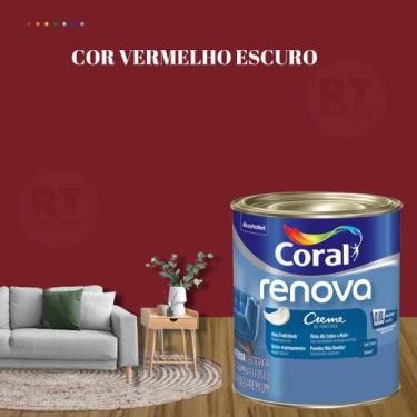 Imagem de Tinta de Parede Acrílica Cor Vermelho Coral Renova 800ml Premium Antim