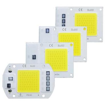 Imagem de Chip Led Cob 50w 6000k Inteligente Funciona Sem Reator 127v Cor Da Luz
