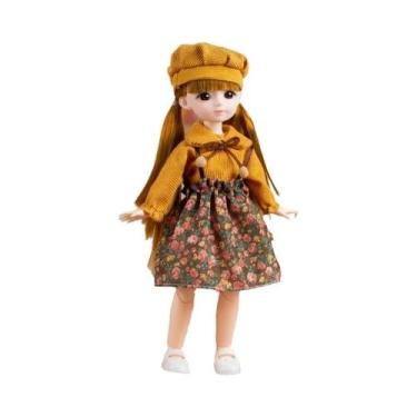 Imagem de Conjunto Completo de Boneca BJD 12 Polegadas - com Roupas, Olhos 3D, C