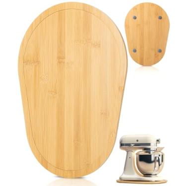 Imagem de Misturador deslizante compatível com Kitchen Aid Bowl Lift 4-5 Qt Stand Mixer Madeira de pinho - Armazenamento de bancada de cozinha