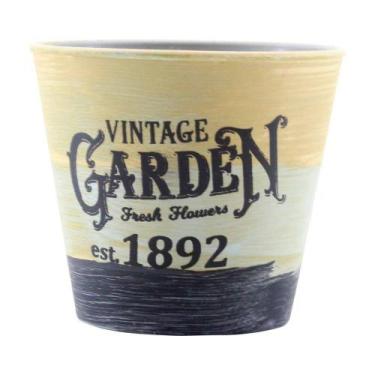 Imagem de Mini Vaso De Planta Cachepot Estampado Decorado 11cm - Gici Casa