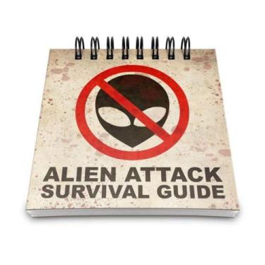 Imagem de Bloco De Anotações Alien Attack Survival Guide - YAAY