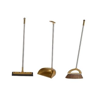Imagem de Ｂｅｓｇａ Conjunto de 3 Peças de Vassoura E Pá de Lixo, Conjunto de Limpador de Piso Dobrável, Conjunto de Vassoura E Pá de Lixo para Limpeza Interna, Doméstica, uma, Tamanho real