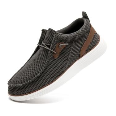 Imagem de Yytlch Mocassins masculinos para caminhada, tênis de corrida, tênis, atlético, treino, academia, moda, clássico, antiderrapante, casual, confortável, lazer, vintage, sem salto, 01dark_gray, 41